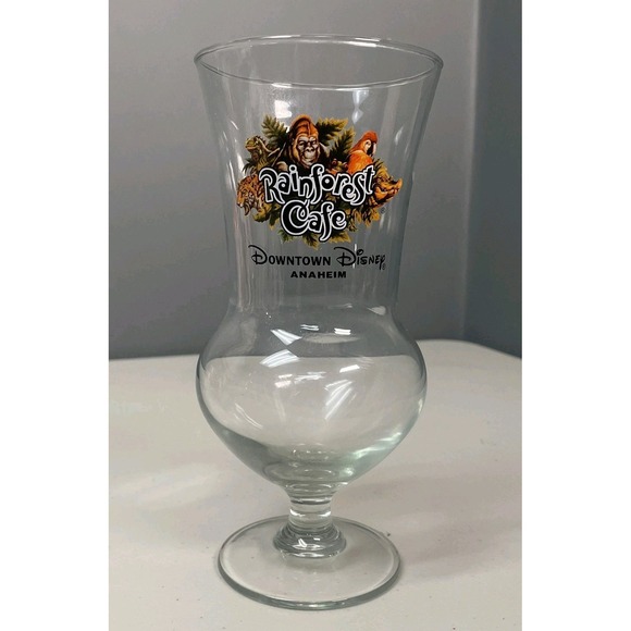 Other - Downtown Disney Anaheim Rainforest Cafe Collectible Hurricane Glass Cup